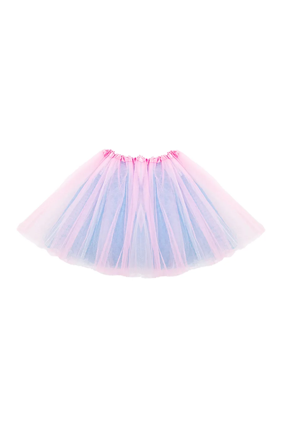 Saia Tule Infantil Cm Azul E Rosa Emfantasy