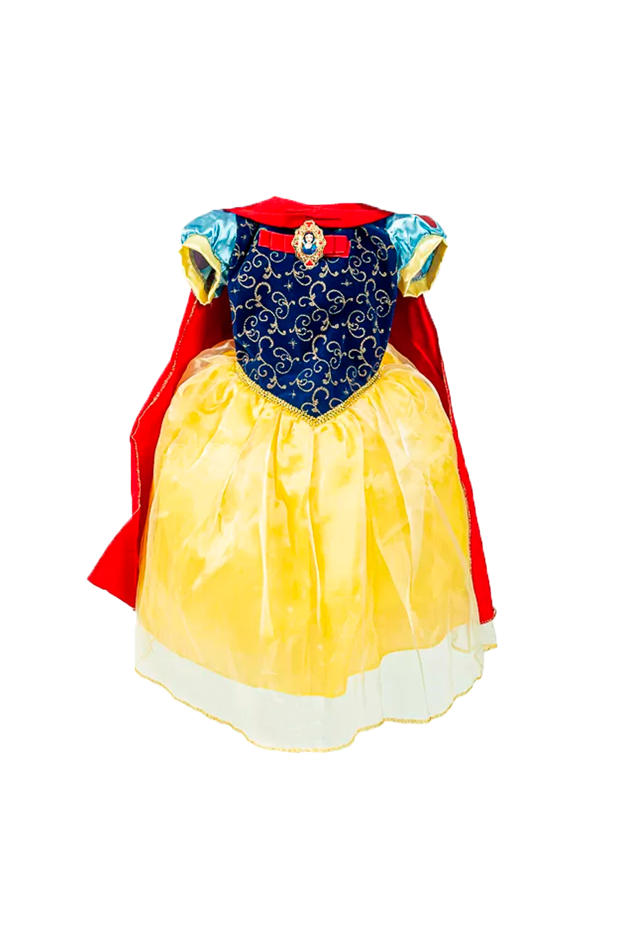 Vestido Fantasia Infantil Branca De Neve Luxo Emfantasy