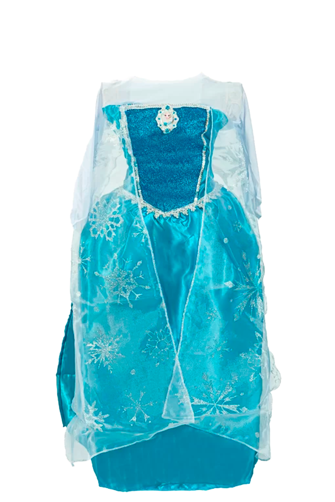 Vestido Fantasia Infantil Elsa Frozen Clássica Emfantasy 6715