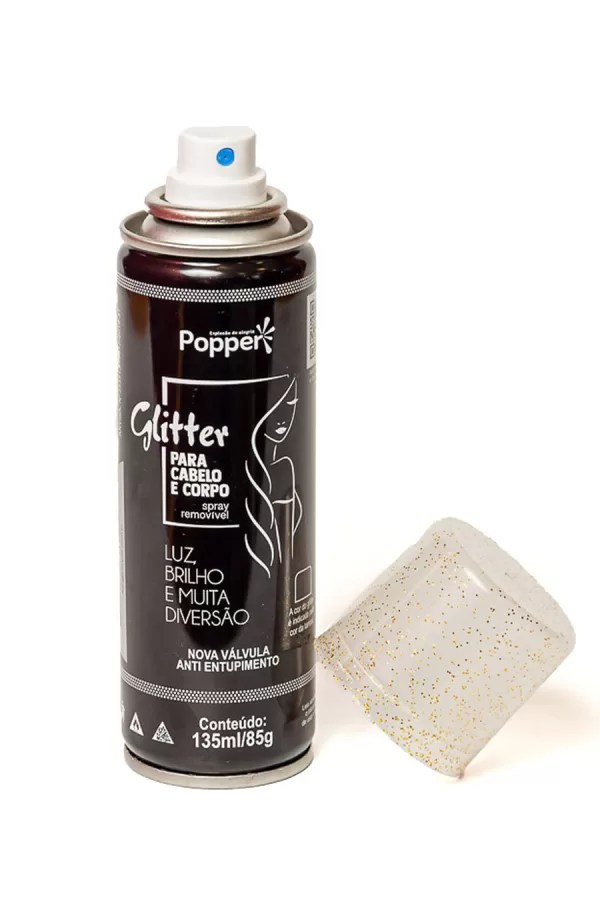 Glitter Spray para Cabelo Dourado Emfantasy