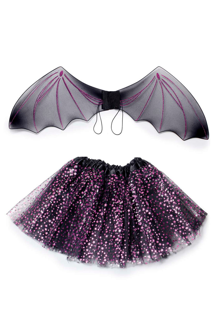 Fantasia Infantil De Halloween Bruxa Com Morcegos Meninas