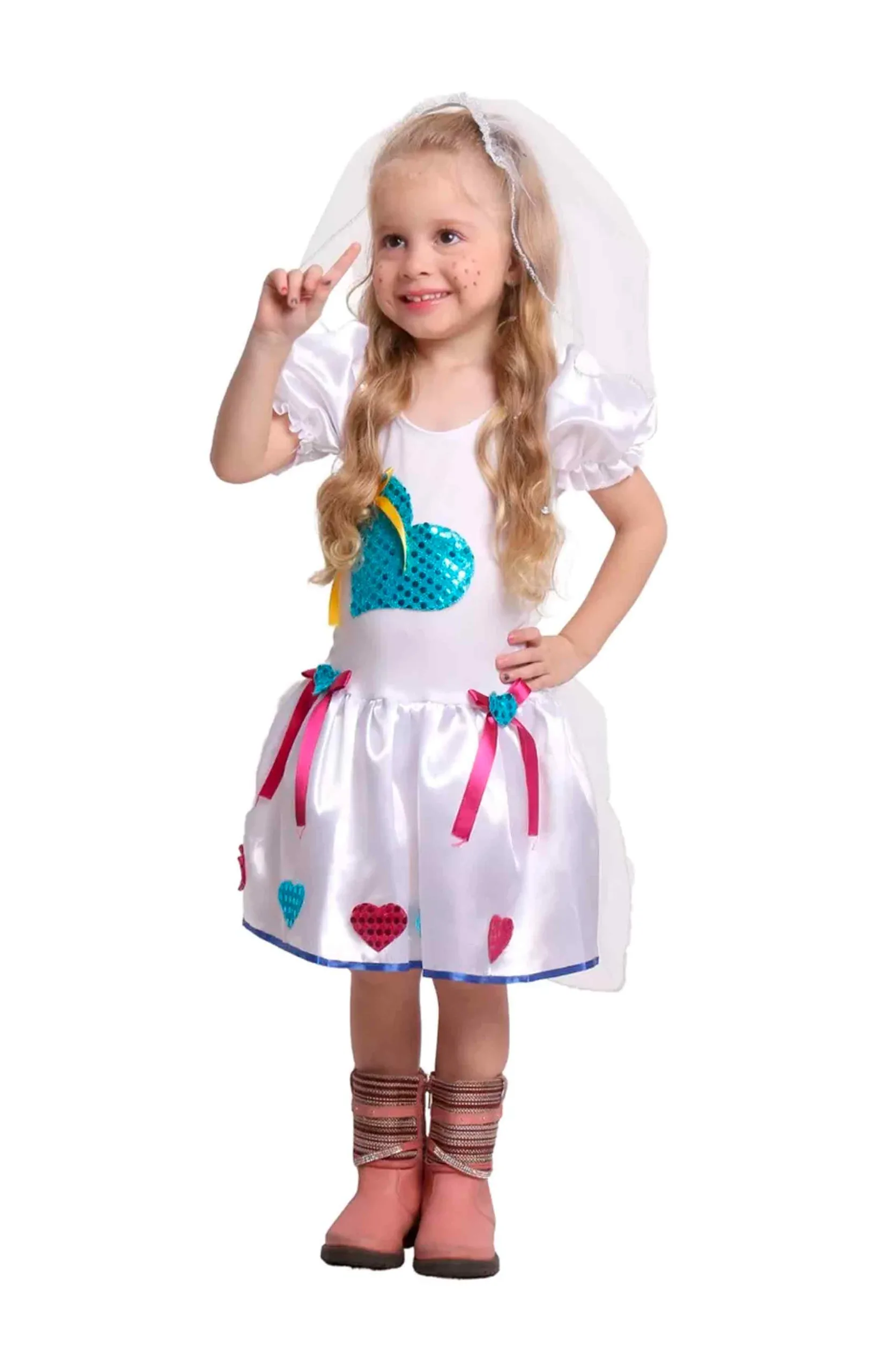 Vestido Junino Infantil Noiva Caipira Emfantasy
